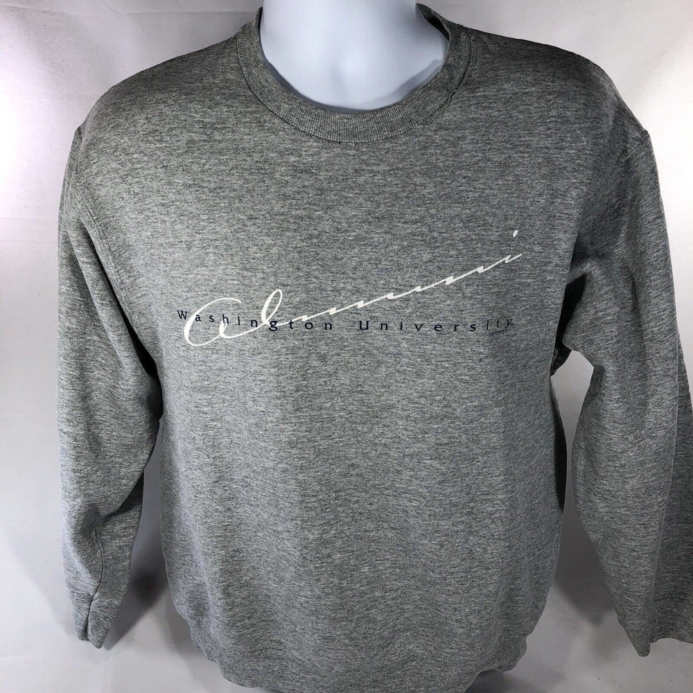 VINTAGE WASHINGTON UNIVERSITY ALUMNI SWEATSHIRT CREW NECK GRAY ADULT MEDIUM
